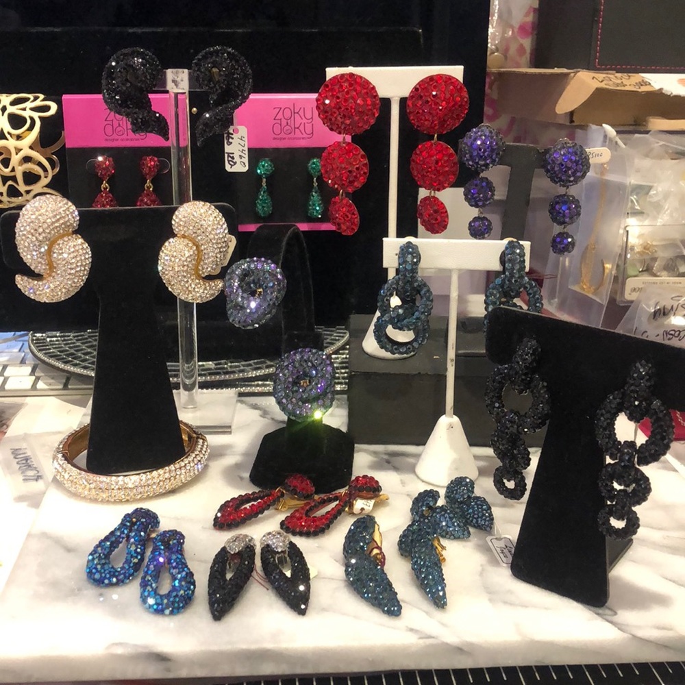 Amazing Selection of Crystal Earrings, Boutique